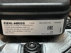 Nameplate of FB063-SDK.4I.6S ZIEHL-ABEGG Axial Fan
