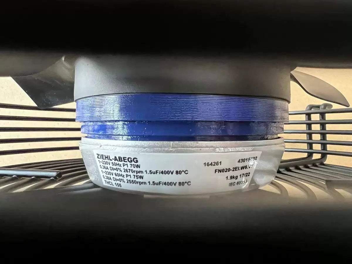 Nameplate of FN020-2EI.W6.V7  ZIEHL-ABEGG Axial Fan