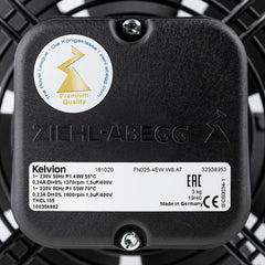 Nameplate of FN025-4EW.W8.A7 ZIEHL-ABEGG Axial Fan