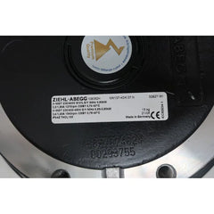 Nameplate of MK137-4DK.07.N  ZIEHL-ABEGG Centrifugal Fan