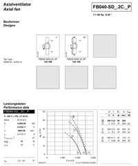 Parameters FB040-SDA.2C.2P ZIEHL-ABEGG Axial Fan