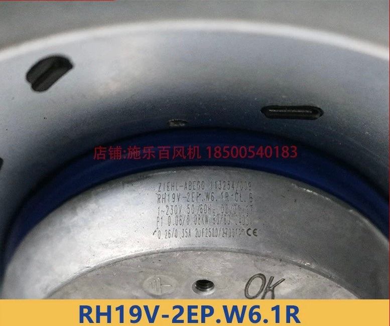 Parameters RH19V-2EP.W6.1R  ZIEHL-ABEGG centrifugal fan