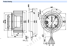 R3G140-AV03-02 ebm papst centrifugal fan Motor M3G055-CF
