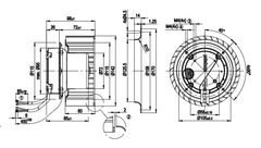 R3G140-AW05-12 Ebmpapst centrifugal fan Motor M3G055-CF