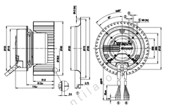 R3G160-AD52-01 ebm papst centrifugal fan Motor M3G074-BF