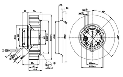R3G220-AD17-02 Ebm-papst centrifugal fan Motor M3G055-CF