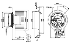 R3G225-AD29-71 ebm papst centrifugal fan Motor M3G084-FA
