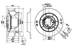 R3G225-RE07-03 Motor M3G055-DF  170W