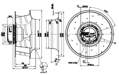 R3G450-AG33-11 ebm papst centrifugal fan Motor M3G112-GA