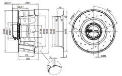 R3G500-AF39-06 ebm papst centrifugal fan Motor M3G112-GA