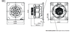 R3G500-RA28-XP Ebmpapst  Fan 5.4A