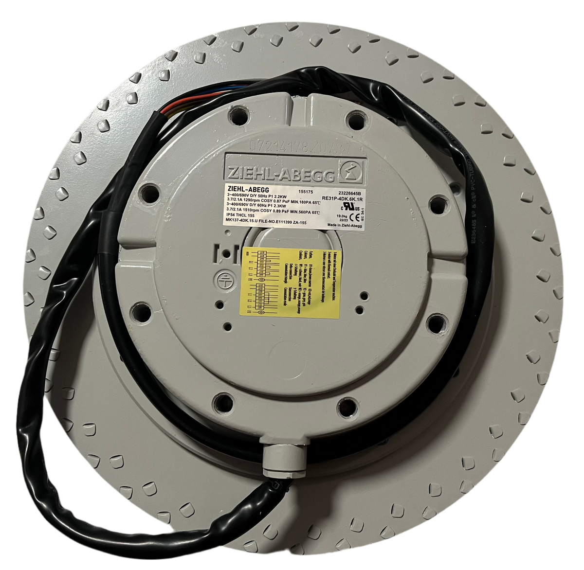 RE31P-4DK.6K.1R ZIEHL-ABEGG Centrifugal Fan