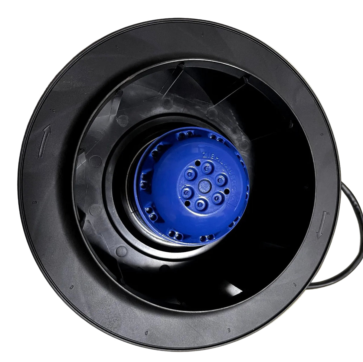RH25V-2EP.WD.1R ZIEHL-ABEGG centrifugal fan back view