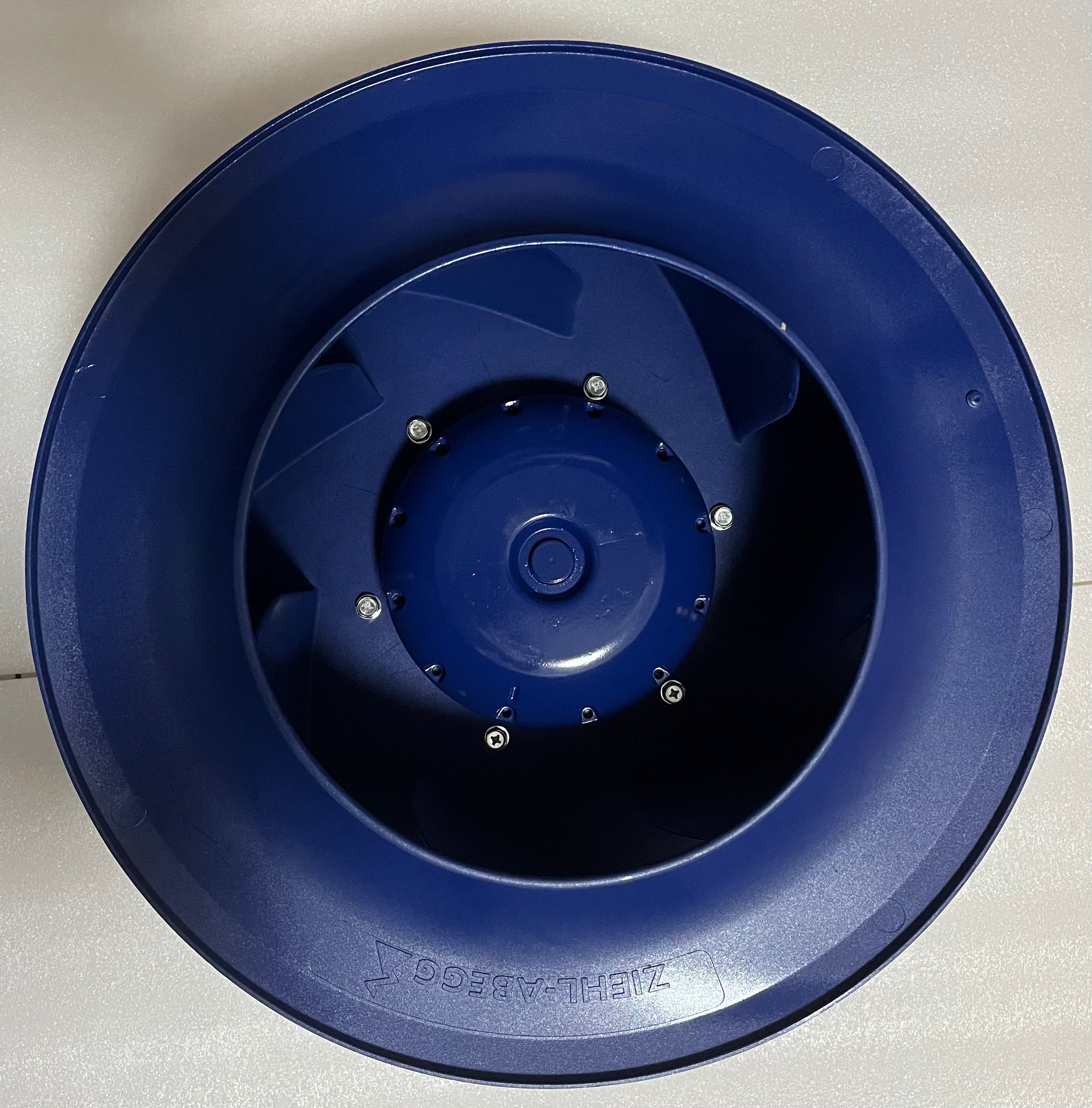 RH45C-ZID.GG.CR ZIEHL-ABEGG centrifugal fan BACK VIEW