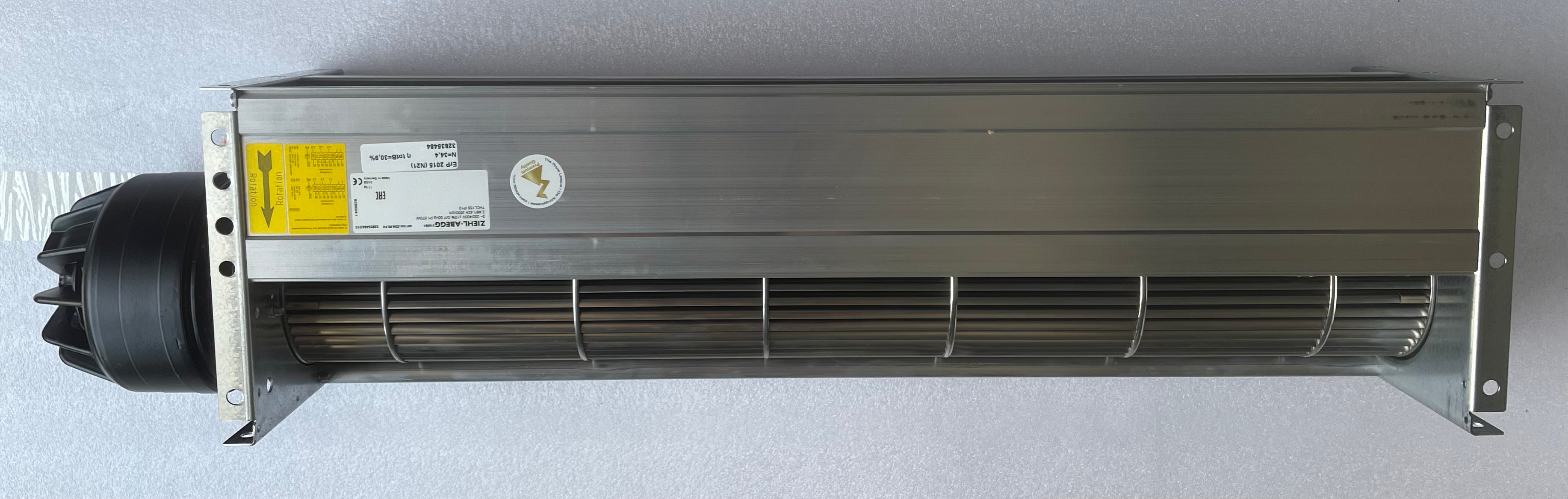 Side View  QK10A-2DM.68.FK ZIEHL-ABEGG Crossflow fan