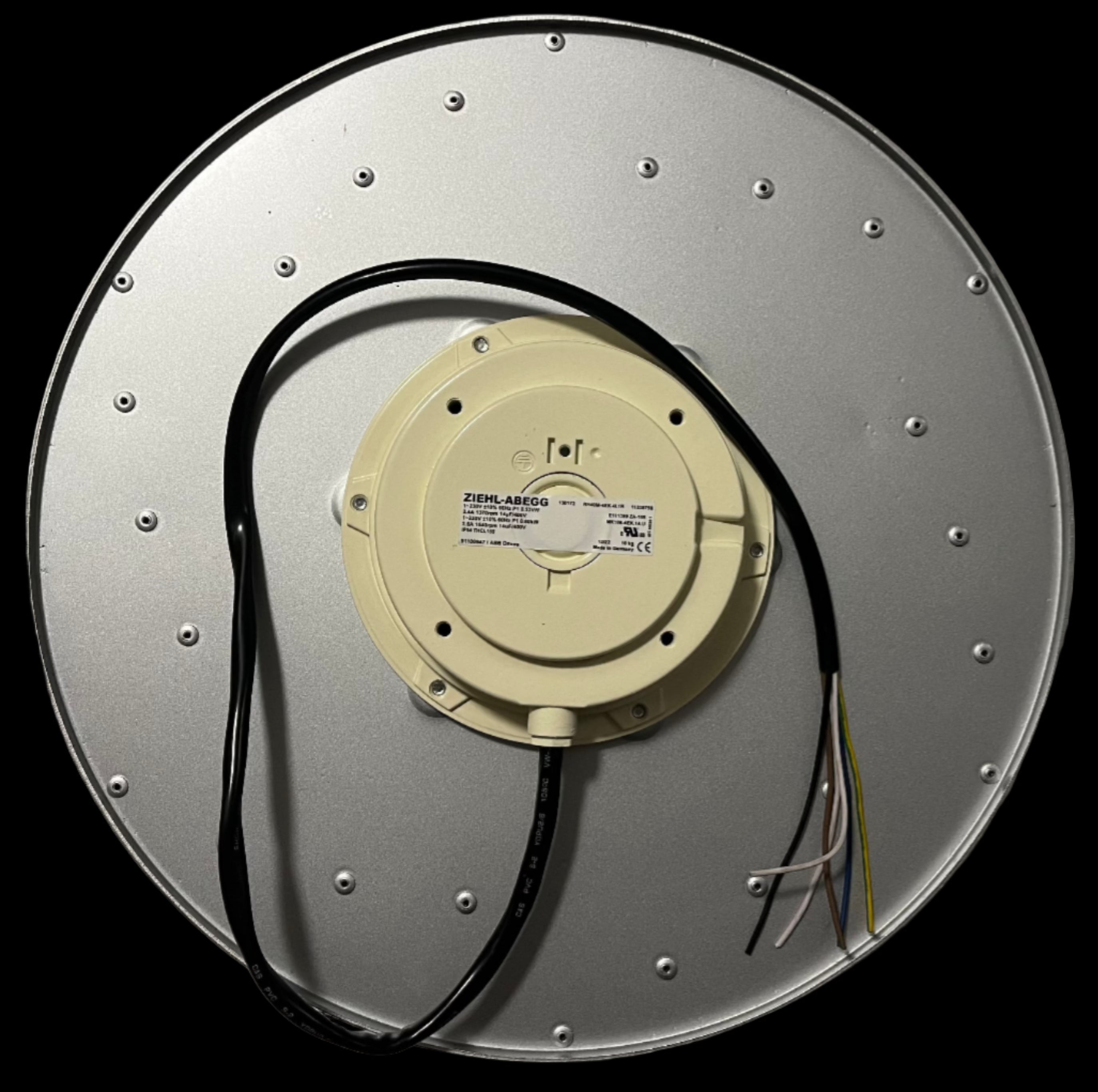 TOP view of RH40M-4EK.41.1R ZIEHL-ABEGG centrifugal fan