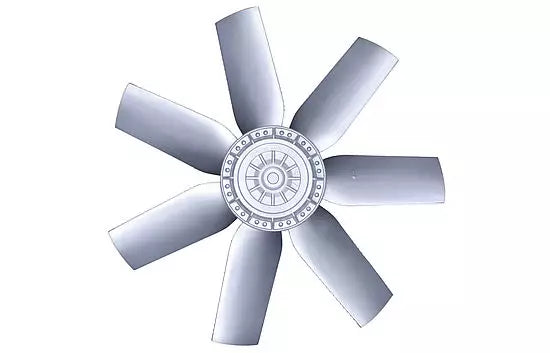 Top View FC080-8DQ.6K.3 ZIEHL-ABEGG Axial Fan