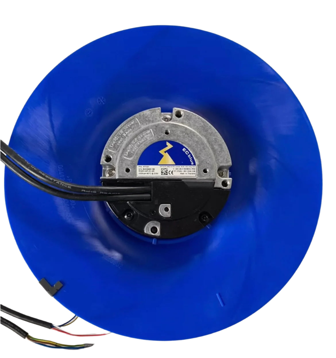 Top View RH22V-4IP.ZC.AR  ZIEHL-ABEGG centrifugal fan