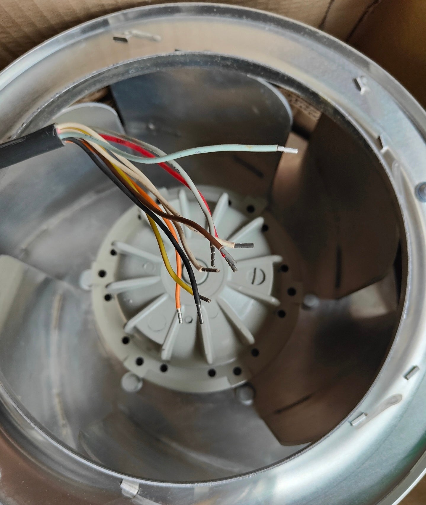 Top View RH25M-2DK.3B.1R  ZIEHL-ABEGG centrifugal fan