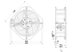 W2E200-HH38-05 ebm-papst 80W 230V