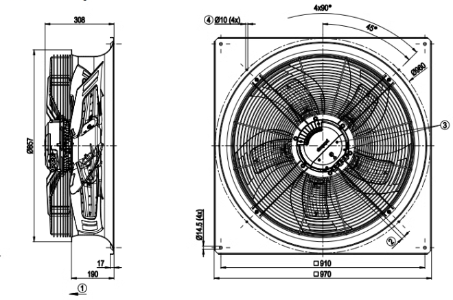 W3G800-DT21-35 ebm papst  fan