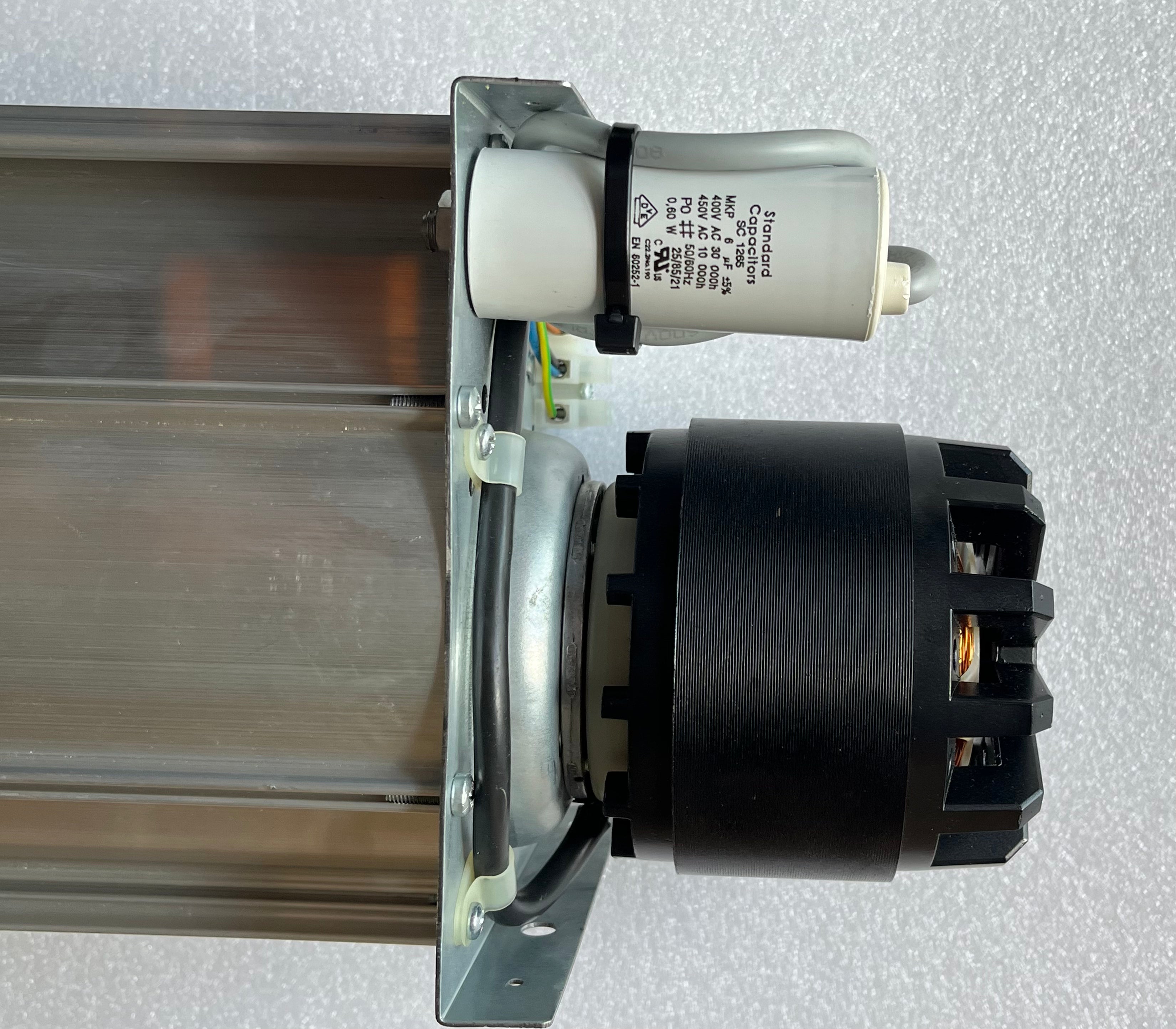 center side view of QK08A-2EM.50.CH ZIEHL-ABEGG Crossflow fan