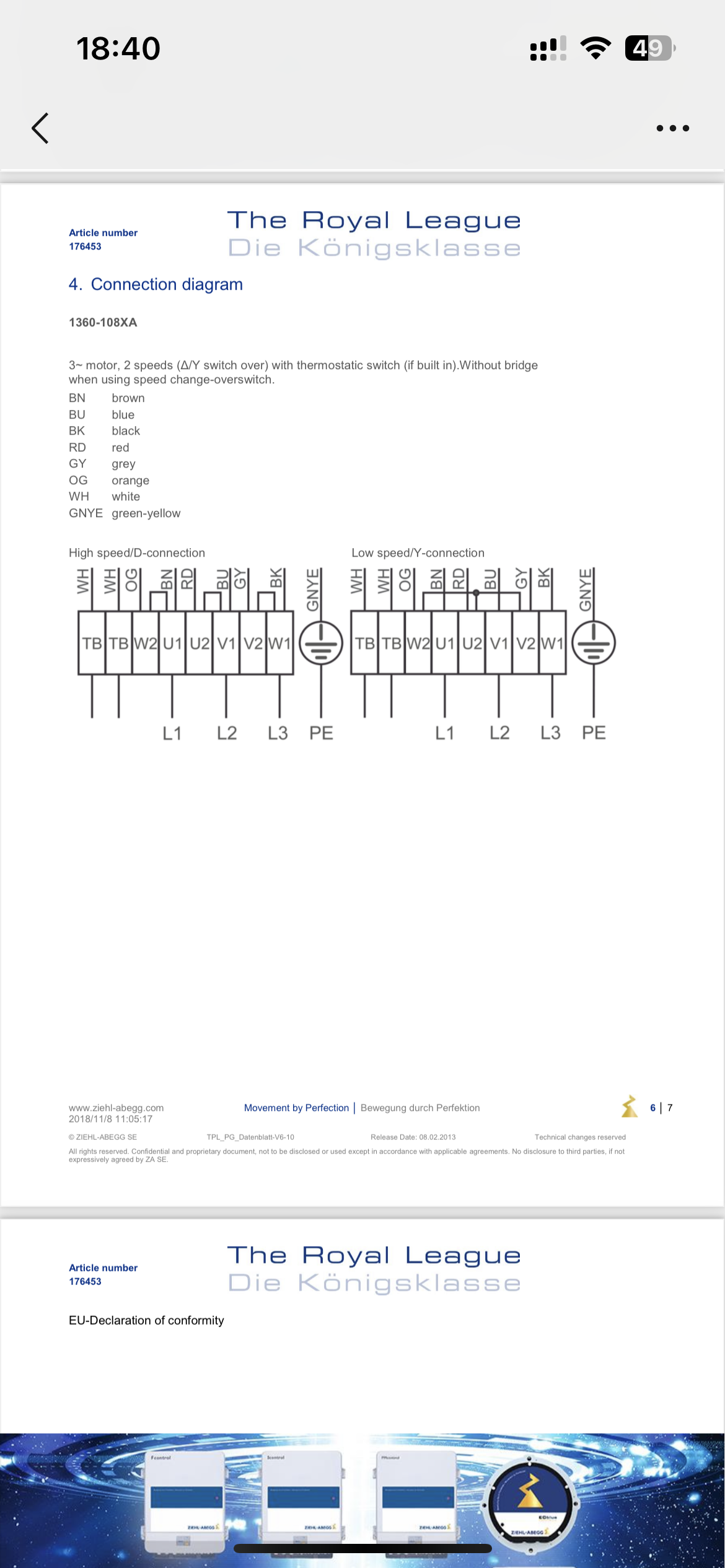 FC091-SDS.7Q.V7 ZIEHL-ABEGG Axial Fan 910 mm 400V 6 poles