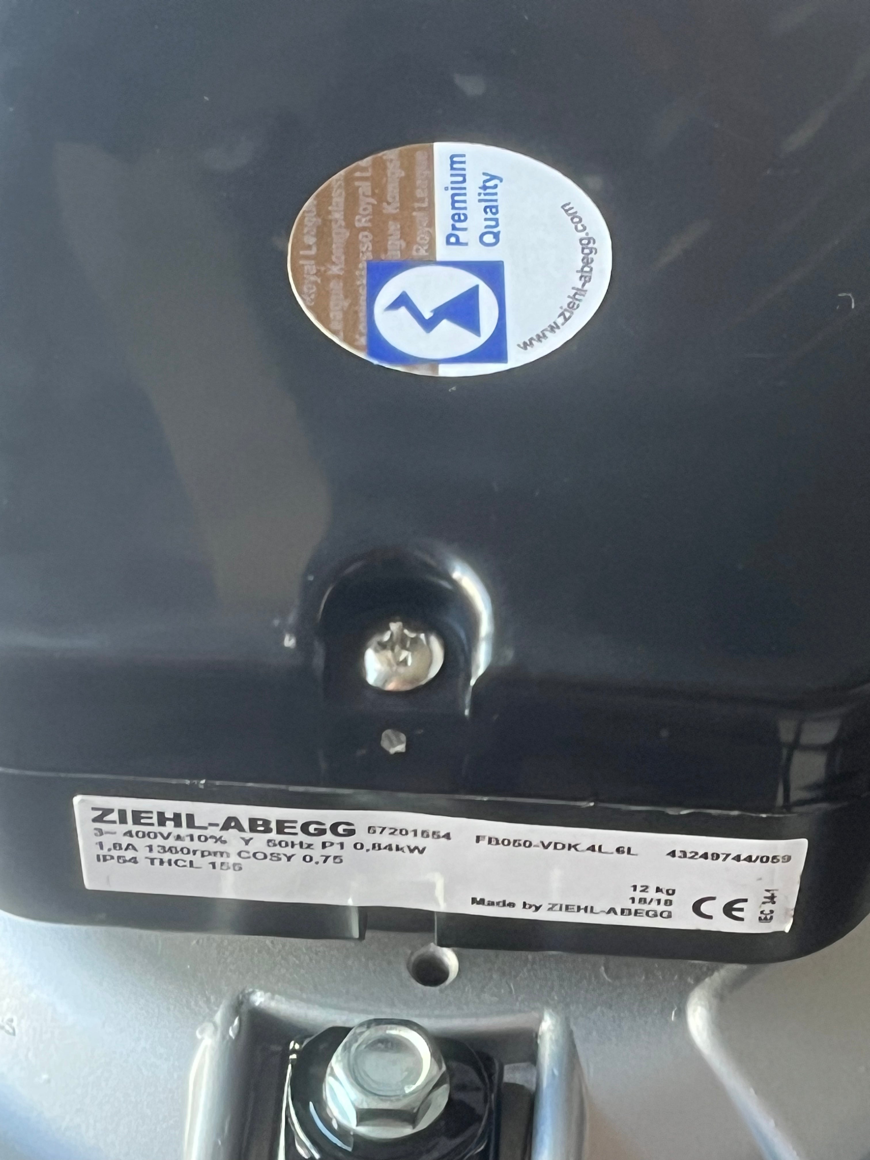 FB050-VDK.4L.6L ZIEHL-ABEGG Axial Fan