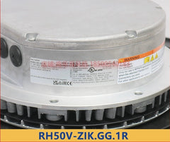 label & nameplate of RH50V-ZIK.GG.1R ZIEHL-ABEGG Centrifugal fan