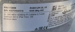 label of RH63V-ZIK.GL.1R ZIEHL-ABEGG centrifugal fan