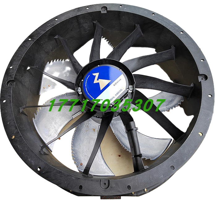 left side view of ZN080-ZIL.GL.V7P3 ZIEHL-ABEGG Axial Fan