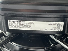 namepalte of FN040-VDQ.0F.A7P1  ZIEHL-ABEGG Axial Fan
