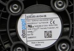nameplate of Ebmpapst K2E250-AH34-06 Cooling Fan