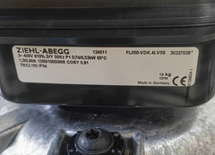 nameplate of FL050-VDK.4I.V5S ZIEHL-ABEGG Axial Fan