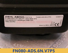 nameplate of FN080-ADS.6N.V7P5 ZIEHL-ABEGG Axial Fan