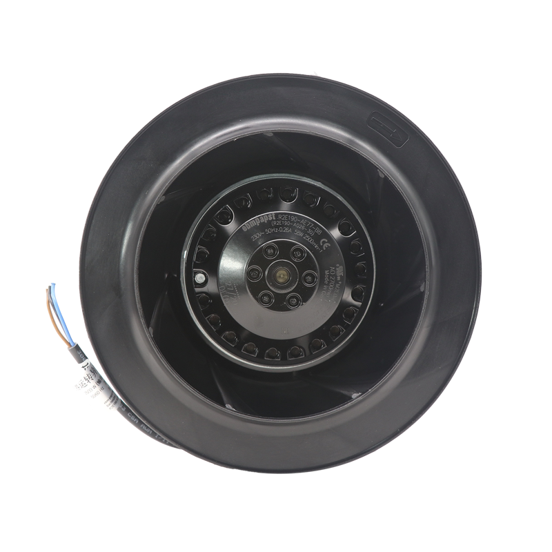 nameplate of R2E190-AO26-30/R2E190-AO26-30 EBM-PAPST centrifugal fan