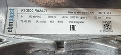nameplate of R3G500-RA24-71 ebmpapst Centrifugal fan