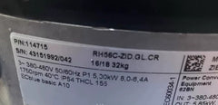 nameplate of RH56C-ZID.GL.CR 116161 ZIEHL-ABEGG centrifugal fan
