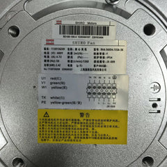 nameplate of SHIRO RHA560D4.155A-3K Centrifugal fan