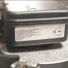 nameplate of VR080-6DI.6K.V5N ZIEHL-ABEGG Axial Fan
