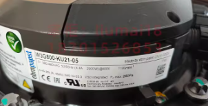 nameplate of ebm-papst W3G800-KU21-05 Axial EC Square Plate Fan