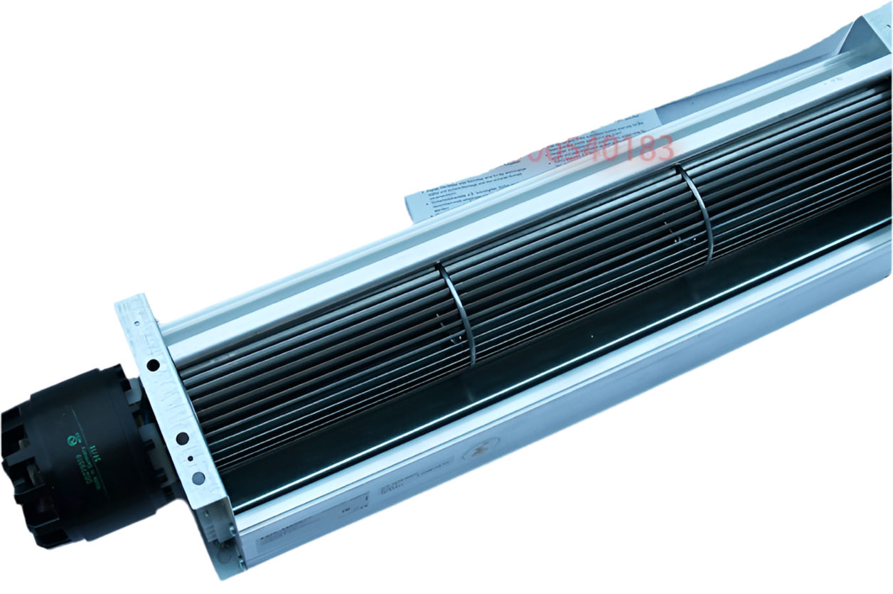 right side view of QK08B-2EM.50.CH ZIEHL-ABEGG Crossflow fan