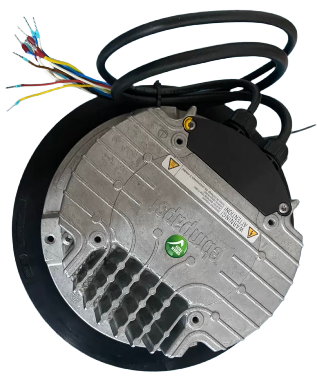 side view of R3G250-RR02-I1 ebm-papst Centrifugal Fan