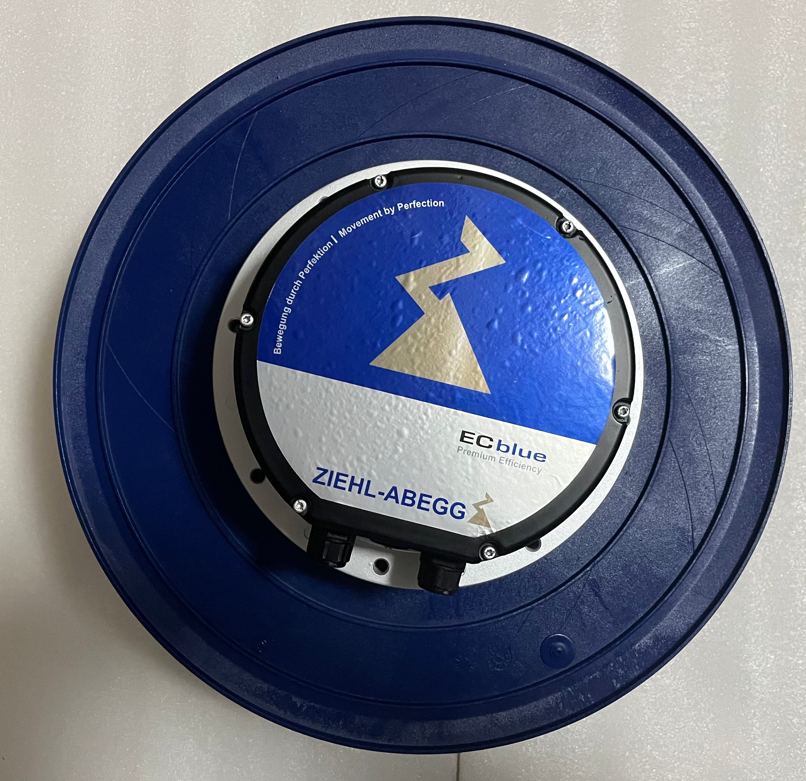 top view of RH45I-ZID.GG.CR ZIEHL-ABEGG centrifugal fan