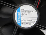 4218 ebm-papst DC Fans Tubeaxial Fan, 119x119x38mm, 48VDC, 97.1CFM, 4.3W, 45dBA, Ball, Lead Wires