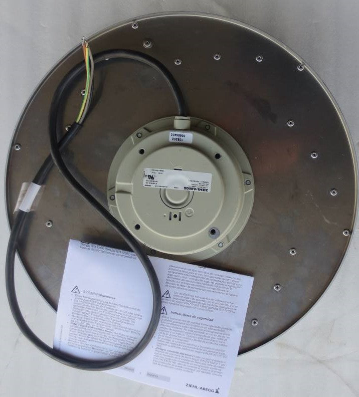 Bottom View RH40M-4EK.4F.1R ZIEHL-ABEGG centrifugal fan