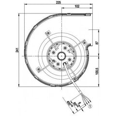 D4E160-EG06-05 ebmpapst Centrifugal Fan