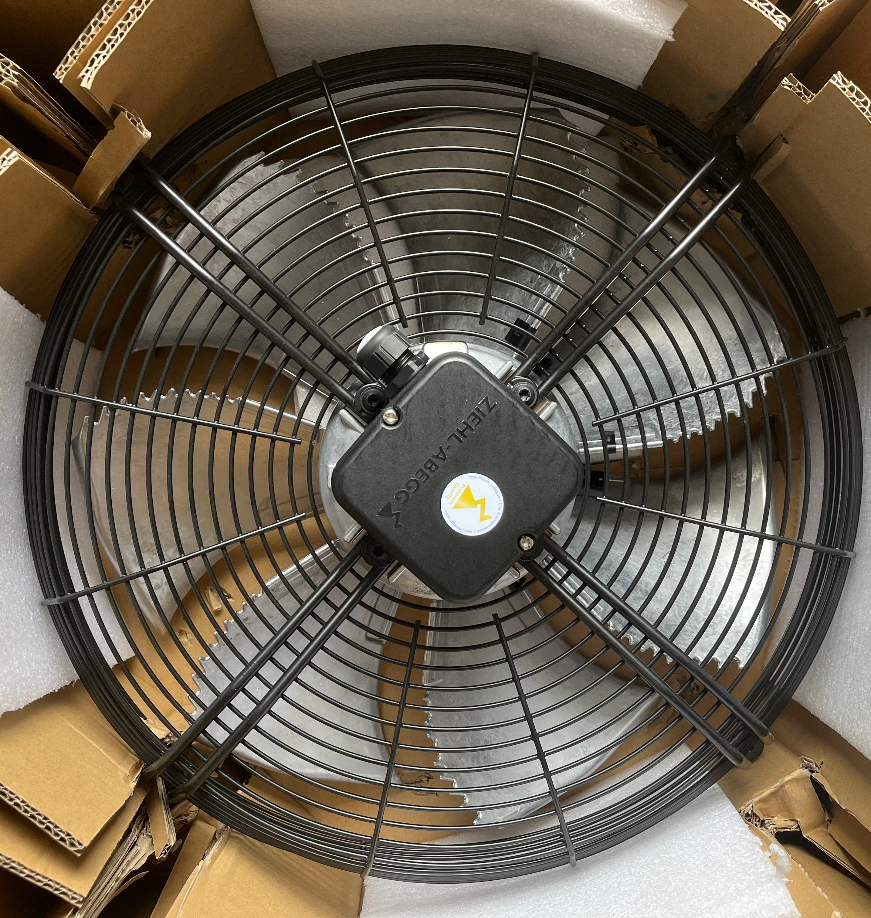 FN045-VDK.4F.V7P1 ZIEHL-ABEGG Axial Fan packing box