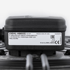 Nameplate of FB045-VDK.4F.V4S  ZIEHL-ABEGG Axial Fan