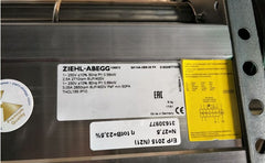 Nameplate of QK10A-2EM.38.FK ZIEHL-ABEGG Crossflow fan